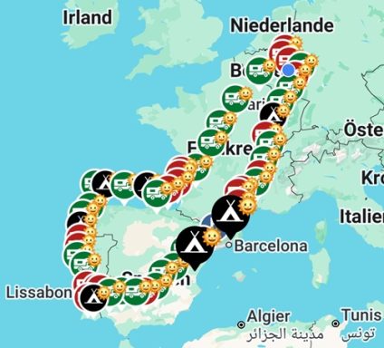 hier haben wir übernachtet